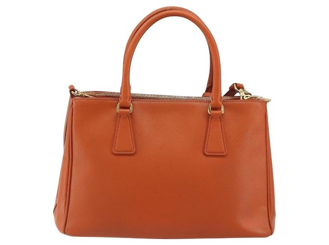 Borsa PRADA Galleria in pelle Safiano 2way Orange Auth 186384V Arancione - vista 2