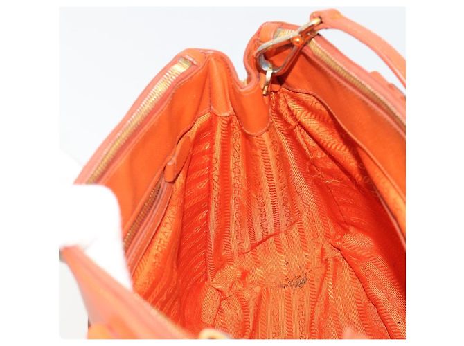 Borsa PRADA Galleria in pelle Safiano 2way Orange Auth 186384V Arancione - vista 21