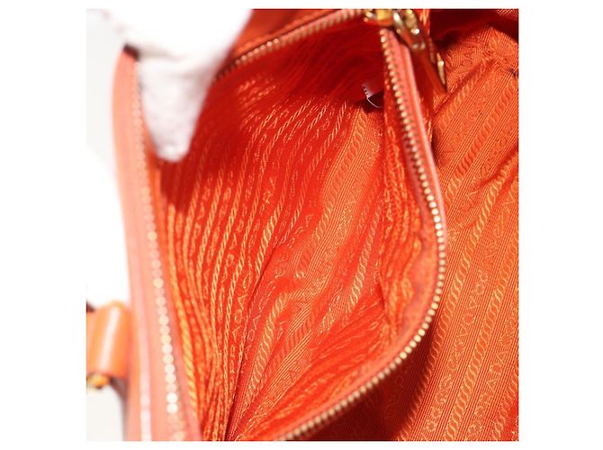 Borsa PRADA Galleria in pelle Safiano 2way Orange Auth 186384V Arancione - vista 24