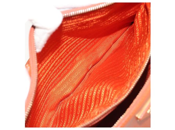 Borsa PRADA Galleria in pelle Safiano 2way Orange Auth 186384V Arancione - vista 25