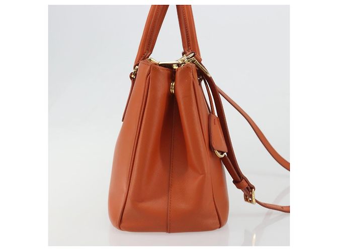 Borsa PRADA Galleria in pelle Safiano 2way Orange Auth 186384V Arancione - vista 4