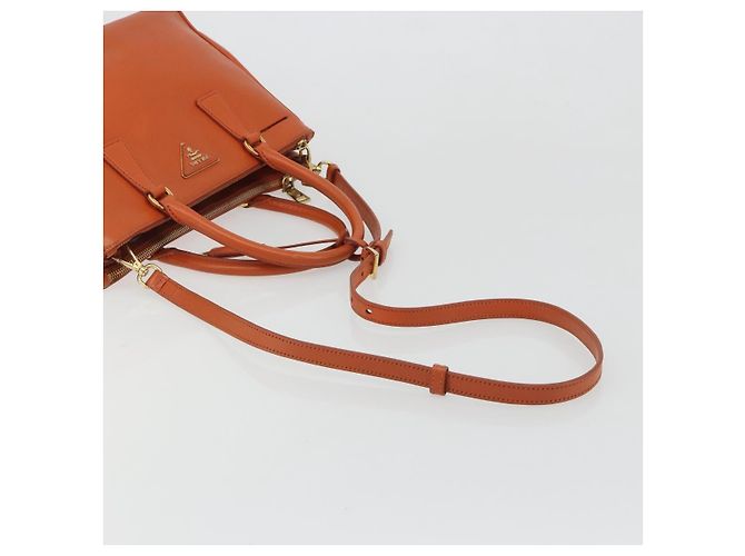 Borsa PRADA Galleria in pelle Safiano 2way Orange Auth 186384V Arancione - vista 8
