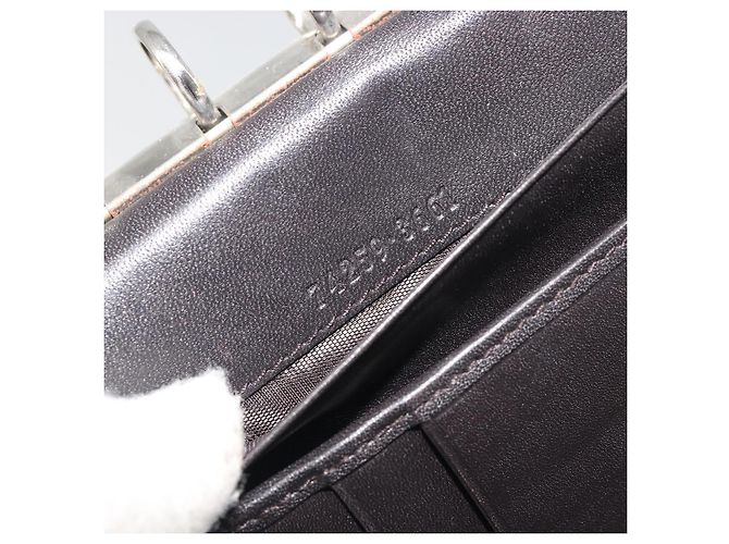 Cubierta de Agenda GUCCI GG Canvas Marrón Plata Auth mr2627A Castaño - vista 11