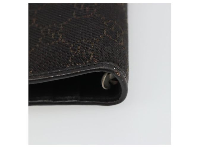 Cubierta de Agenda GUCCI GG Canvas Marrón Plata Auth mr2627A Castaño - vista 15