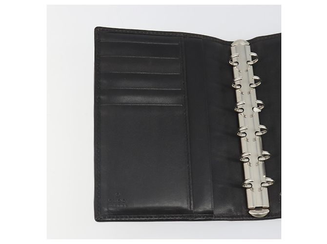 Cubierta de Agenda GUCCI GG Canvas Marrón Plata Auth mr2627A Castaño - vista 19