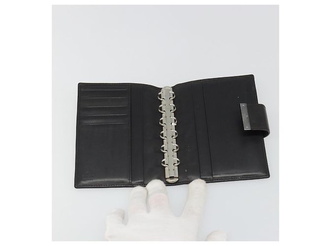 Cubierta de Agenda GUCCI GG Canvas Marrón Plata Auth mr2627A Castaño - vista 8