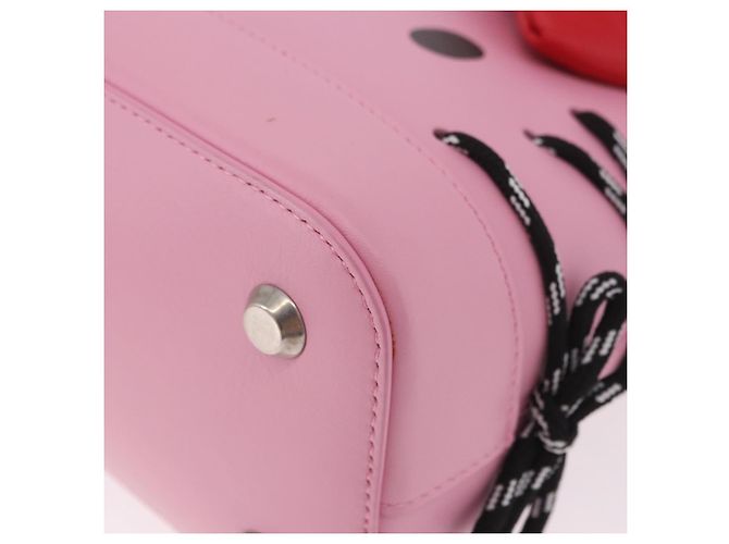 BALENCIAGA Sanrio Virutop HandleS Leather 2way Pink 619014 Auth 188908SM - vista 17