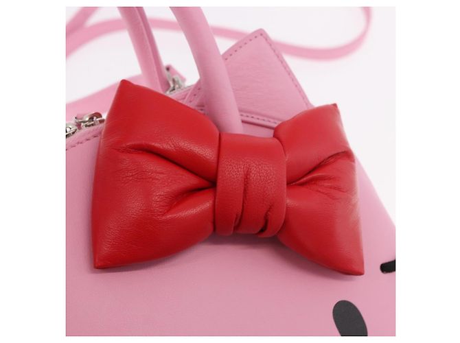 BALENCIAGA Sanrio Virutop HandleS Leather 2way Pink 619014 Auth 188908SM - vista 20