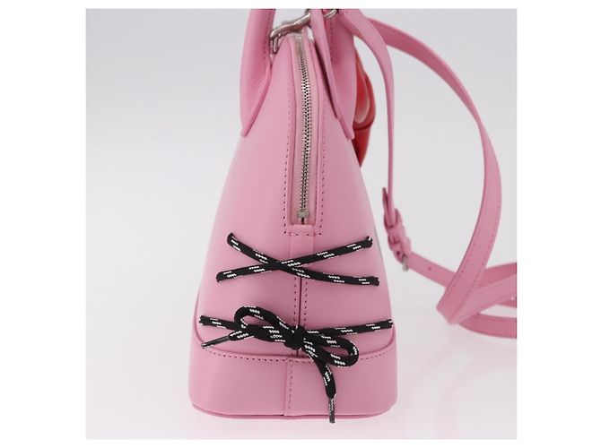 BALENCIAGA Sanrio Virutop HandleS Leather 2way Pink 619014 Auth 188908SM - vista 4