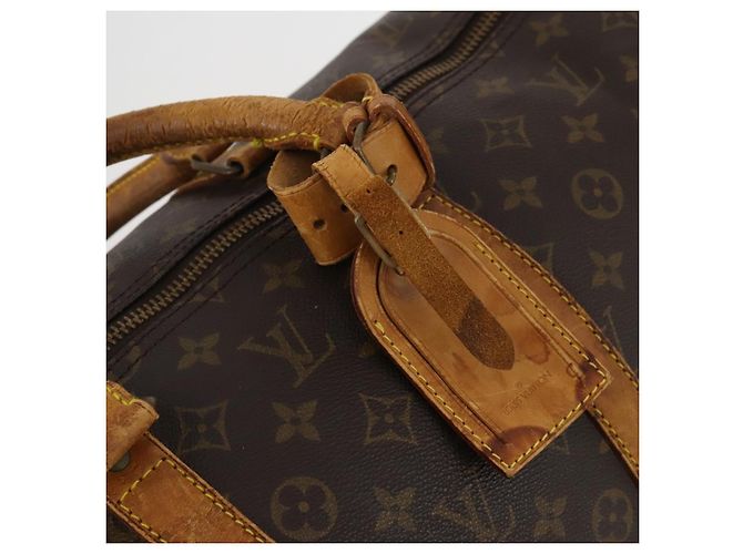 LOUIS VUITTON Monogram Keepall Bandouliere 55 Borsa Boston M41414 LV Auth 185696 Monogramma - vista 24