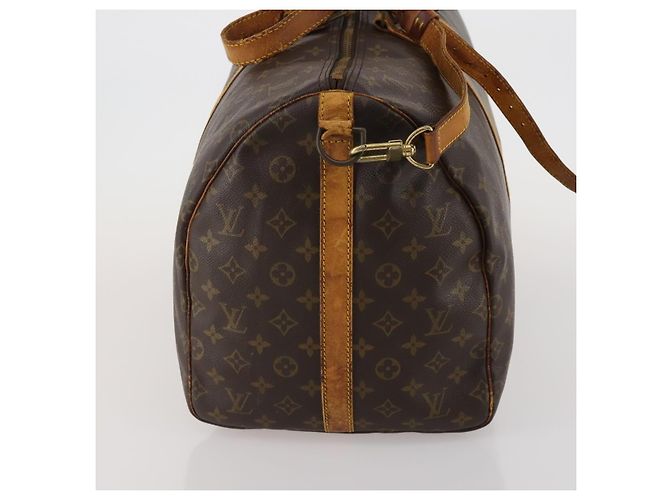 LOUIS VUITTON Monogram Keepall Bandouliere 55 Borsa Boston M41414 LV Auth 185696 Monogramma - vista 3