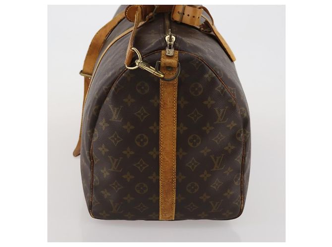 LOUIS VUITTON Monogram Keepall Bandouliere 55 Borsa Boston M41414 LV Auth 185696 Monogramma - vista 4