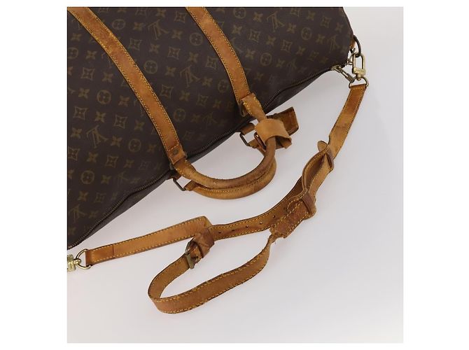 LOUIS VUITTON Monogram Keepall Bandouliere 55 Borsa Boston M41414 LV Auth 185696 Monogramma - vista 6