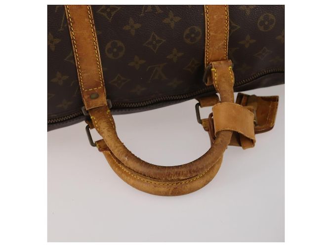 LOUIS VUITTON Monogram Keepall Bandouliere 55 Borsa Boston M41414 LV Auth 185696 Monogramma - vista 8