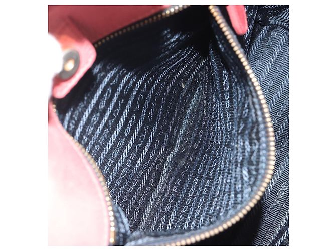 Borsa a mano PRADA Ribbon Nylon Pink Gold Auth 186427 Rosa D'oro - vista 22