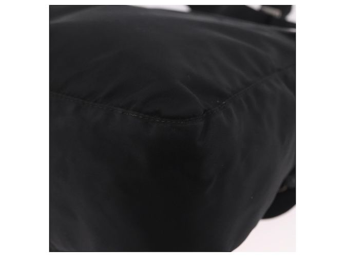 Borsa a tracolla PRADA Nylon Nero Argento Auth 189321A - vista 16