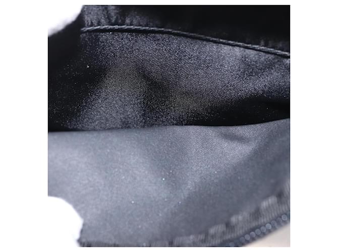 Borsa a tracolla PRADA Nylon Nero Argento Auth 189321A - vista 24