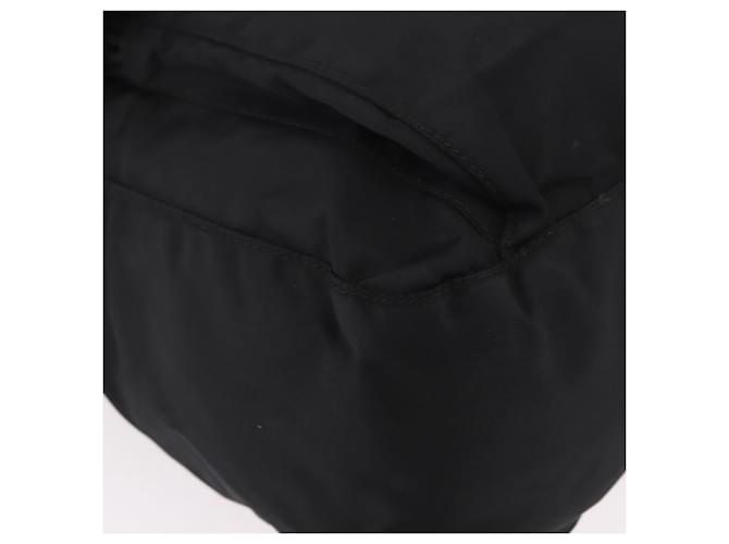 Borsa a tracolla PRADA Nylon Nero Argento Auth 189321A - vista 9