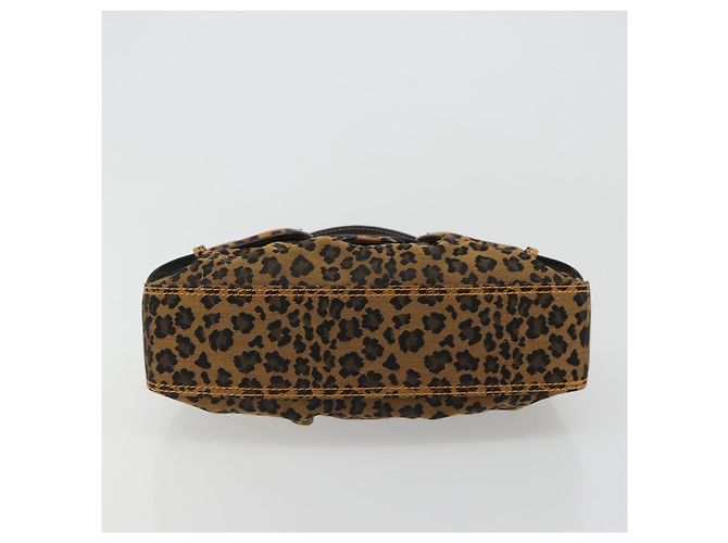 Sac à bandoulière FENDI en toile marron et or Auth 188835SAM Doré - vue 5