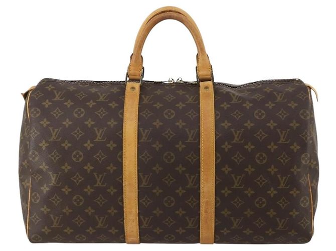 LOUIS VUITTON Monogram Keepall 50 Boston Bag M41426 LV Auth 187809 Monogramm - Ansicht 13