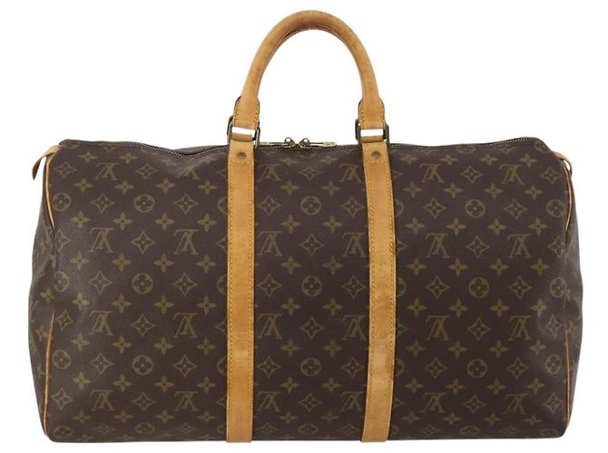 LOUIS VUITTON Monogram Keepall 50 Boston Bag M41426 LV Auth 187809 Monogramm - Ansicht 2
