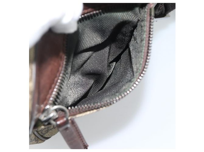Borsa a tracolla GUCCI GG Supreme PVC Beige Argento 101680 Auth hk3789 - vista 22