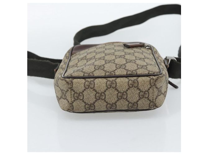 Borsa a tracolla GUCCI GG Supreme PVC Beige Argento 101680 Auth hk3789 - vista 5