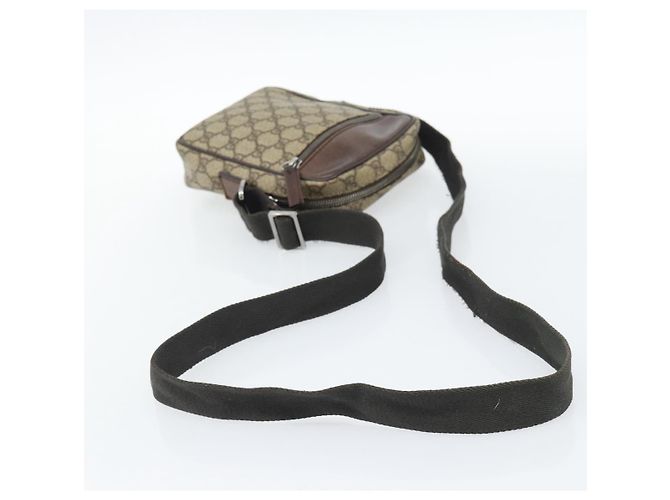 Borsa a tracolla GUCCI GG Supreme PVC Beige Argento 101680 Auth hk3789 - vista 7