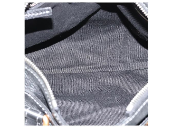 Chloé Borsa Chloe Paddington in pelle nera oro argento autenticata am11929M Nero D'oro - vista 10