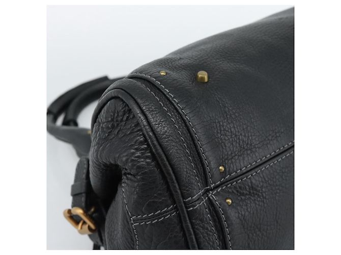 Chloé Borsa Chloe Paddington in pelle nera oro argento autenticata am11929M Nero D'oro - vista 15