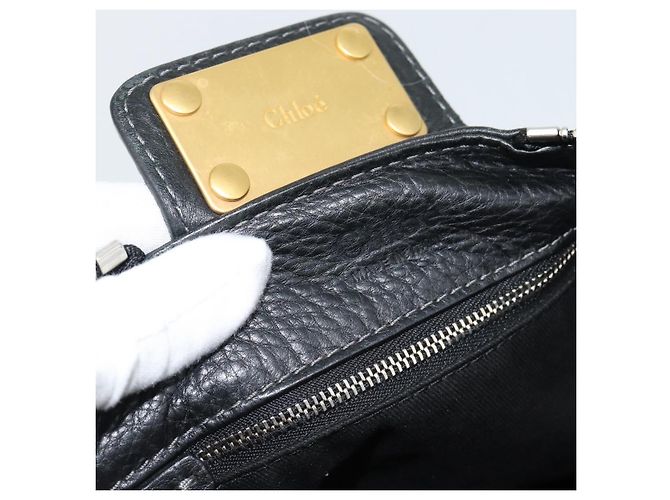 Chloé Borsa Chloe Paddington in pelle nera oro argento autenticata am11929M Nero D'oro - vista 22