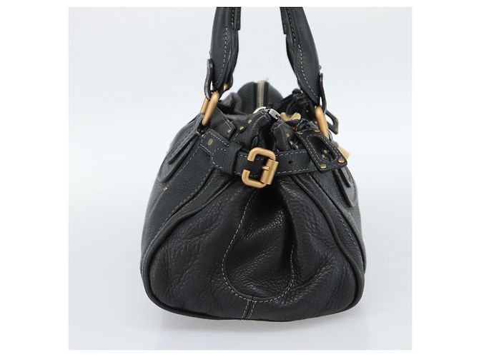Chloé Borsa Chloe Paddington in pelle nera oro argento autenticata am11929M Nero D'oro - vista 3