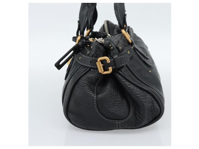 Chloé Borsa Chloe Paddington in pelle nera oro argento autenticata am11929M Nero D'oro - vista 4