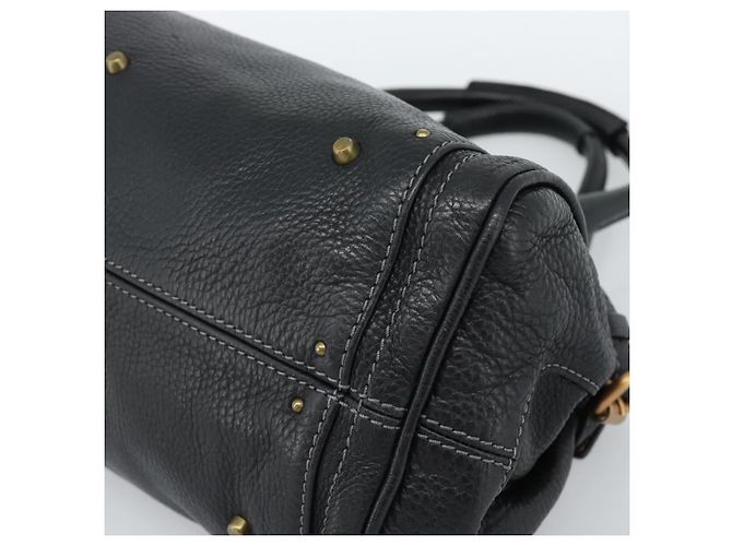 Chloé Borsa Chloe Paddington in pelle nera oro argento autenticata am11929M Nero D'oro - vista 8