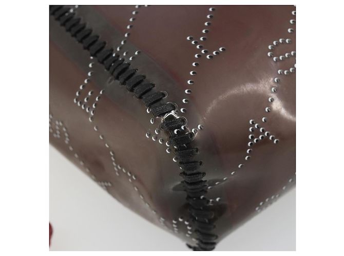 Autre Marque Bolso de hombro Stella MacCartney Chain Falabella Vinilo Rojo Auth BA13554A Roja - vista 15