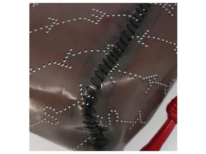 Autre Marque Bolso de hombro Stella MacCartney Chain Falabella Vinilo Rojo Auth BA13554A Roja - vista 16