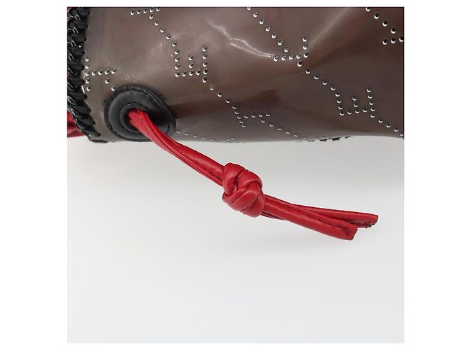 Autre Marque Bolso de hombro Stella MacCartney Chain Falabella Vinilo Rojo Auth BA13554A Roja - vista 18