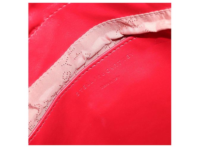 Autre Marque Bolso de hombro Stella MacCartney Chain Falabella Vinilo Rojo Auth BA13554A Roja - vista 19