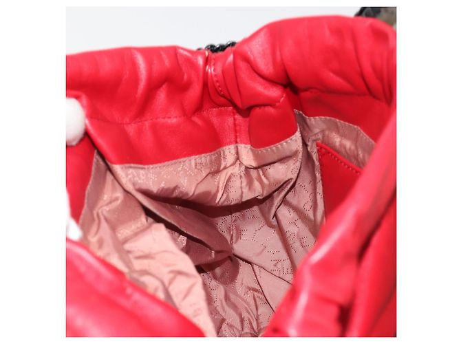 Autre Marque Bolso de hombro Stella MacCartney Chain Falabella Vinilo Rojo Auth BA13554A Roja - vista 21