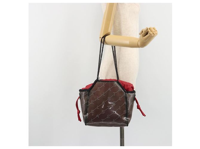 Autre Marque Bolso de hombro Stella MacCartney Chain Falabella Vinilo Rojo Auth BA13554A Roja - vista 23