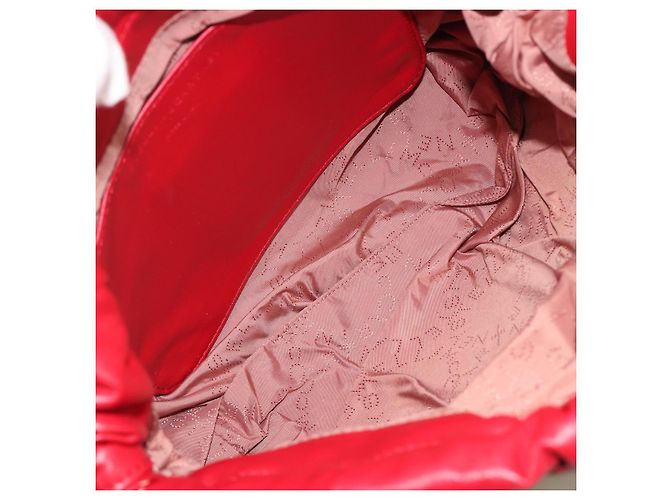 Autre Marque Bolso de hombro Stella MacCartney Chain Falabella Vinilo Rojo Auth BA13554A Roja - vista 9