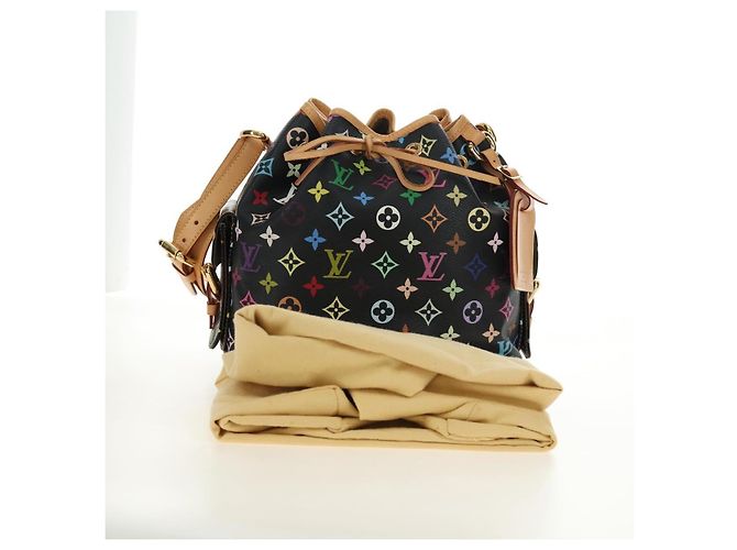 LOUIS VUITTON Monogram Multicolor Petit Noe Bag Black M42230 LV Auth mr2527SAV Schwarz - Ansicht 12