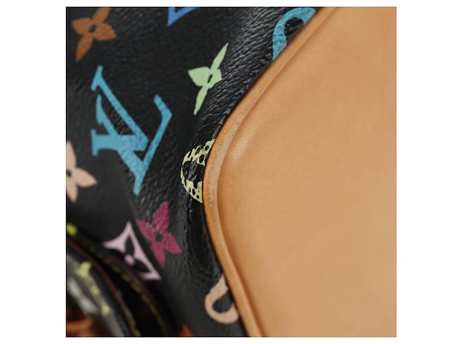 LOUIS VUITTON Monogram Multicolor Petit Noe Bag Black M42230 LV Auth mr2527SAV Schwarz - Ansicht 16