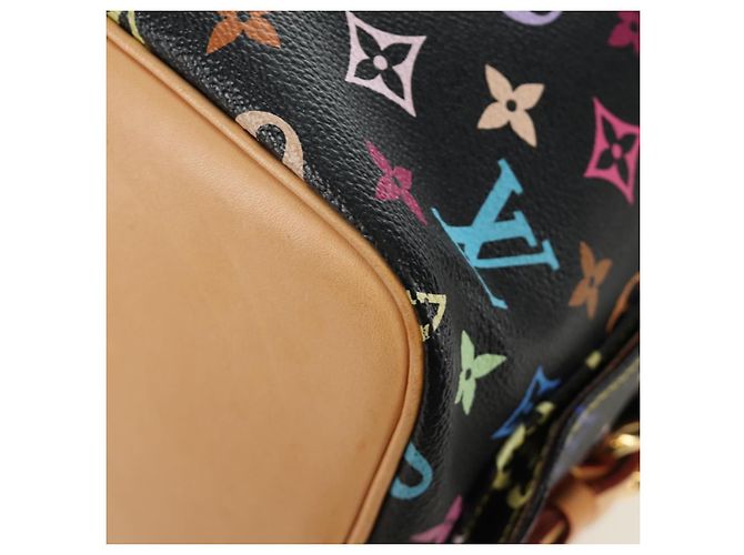 LOUIS VUITTON Monogram Multicolor Petit Noe Bag Black M42230 LV Auth mr2527SAV Schwarz - Ansicht 19
