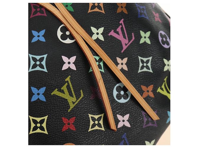 LOUIS VUITTON Monogram Multicolor Petit Noe Bag Black M42230 LV Auth mr2527SAV Schwarz - Ansicht 22