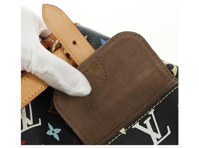 LOUIS VUITTON Monogram Multicolor Petit Noe Bag Black M42230 LV Auth mr2527SAV Schwarz - Ansicht 29