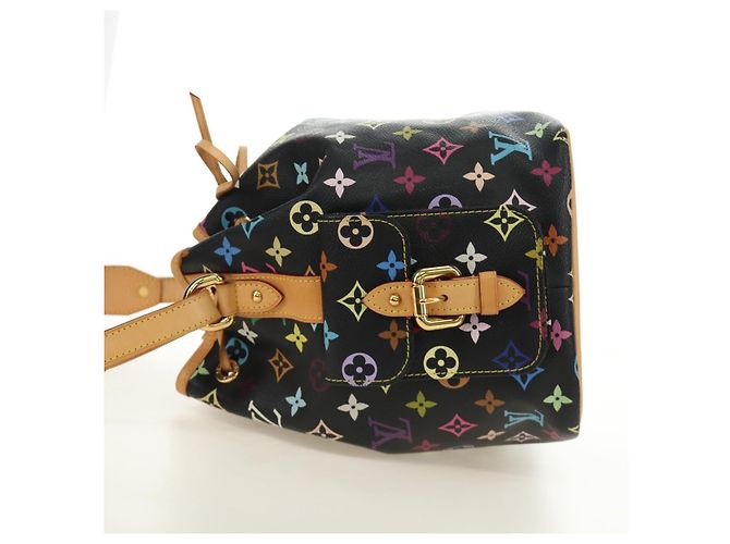 LOUIS VUITTON Monogram Multicolor Petit Noe Bag Black M42230 LV Auth mr2527SAV Schwarz - Ansicht 3