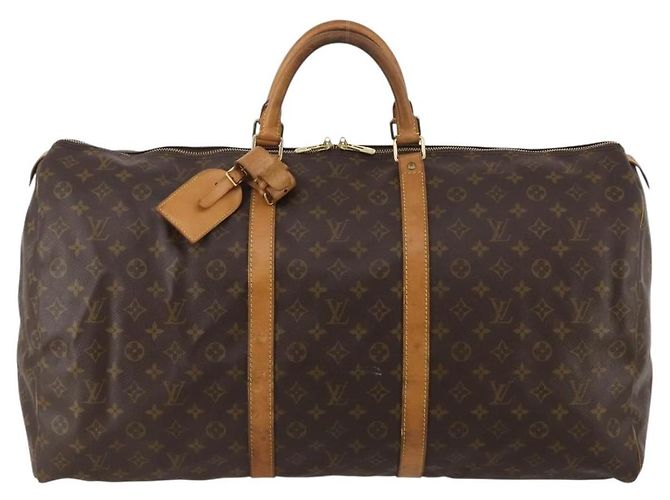 LOUIS VUITTON Monogram Keepall 60 Boston Bag M41422 LV Auth 187438A Monogramm - Ansicht 13