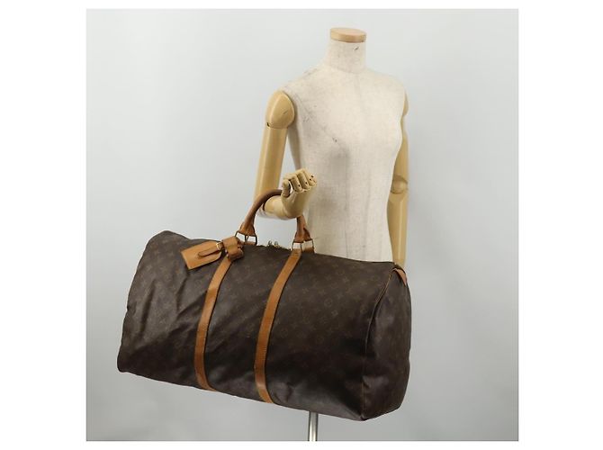 LOUIS VUITTON Monogram Keepall 60 Boston Bag M41422 LV Auth 187438A Monogramm - Ansicht 23