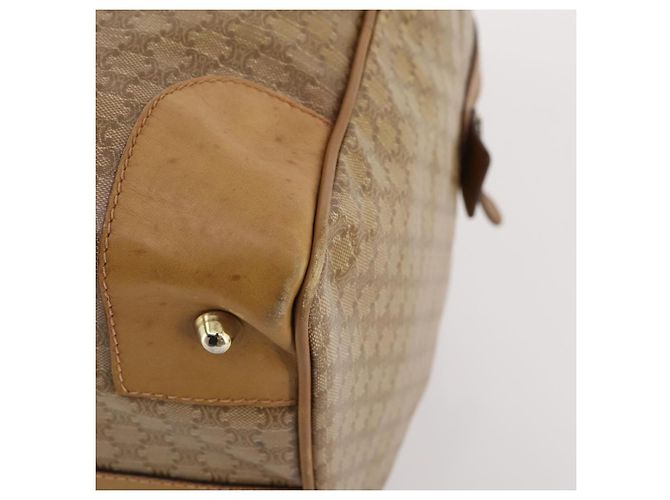 Céline Borsa Boston CELINE Macadam Canvas PVC Beige Oro Auth gh2046 D'oro - vista 15